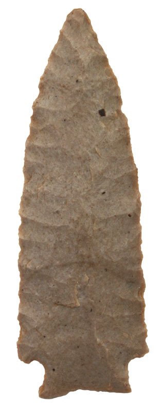 San Patrice. OK. Dr. Pffeifer. Perino, Davis COAs: 2 3/4" San Patrice (St. Johns). Oklahoma. Gray Chert. Ex-Dr. Leslie Pffeifer, George Snellings. Perino and Davis G10 COAs