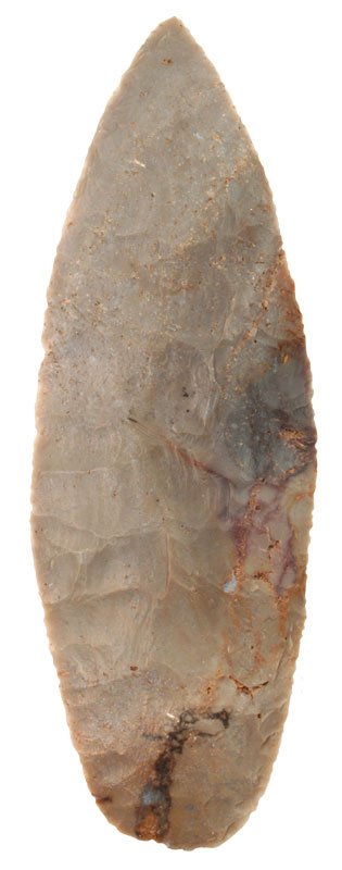 5" Adena Knife. Knox Co, IN. Davis COA: 5" Adena Knife. Knox Co, IN. Hornstone. Ex-George Snellings. Davis G10 COA