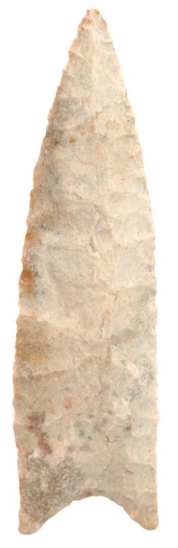 3 5/16" Dalton. MO. Boone Chert. Davis COA: 3 5/16" Dalton. Boone Co, MO. Boone Chert. Davis G9 COA