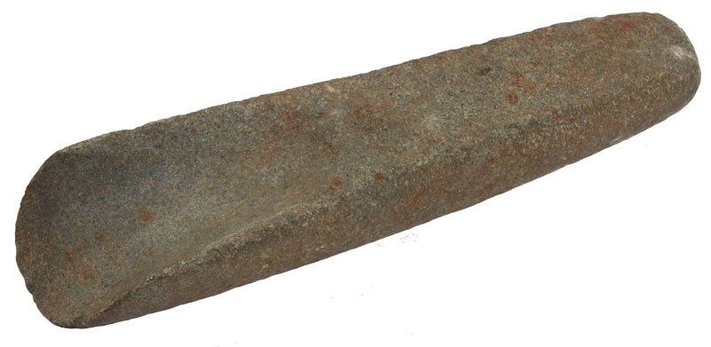 8 3/4" Gouge. Berrien Co, MI. Ex-Wilbur Cunningham: 8 3/4" Gouge. Berrien Co, MI. Ex-Wilbur Cunningham. Well "scooped" example made from a green hardstone