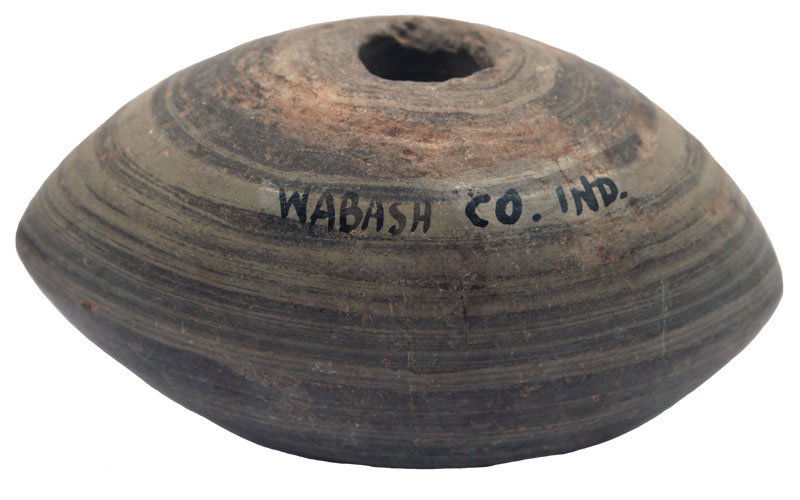 2 1/2" Slate Pick Bannerstone. Wabash Co., IL. Very: 2 1/2" Slate Pick Bannerstone. Wabash Co., IL. Very fine condition