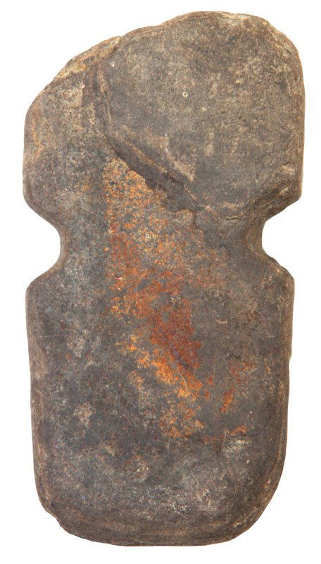 4 1/8" Notched Pendant. Indiana. Ex-Wehrle (2226-W): 4 1/8" Notched Pendant. Indiana. Ex-Wehrle (2226-W)