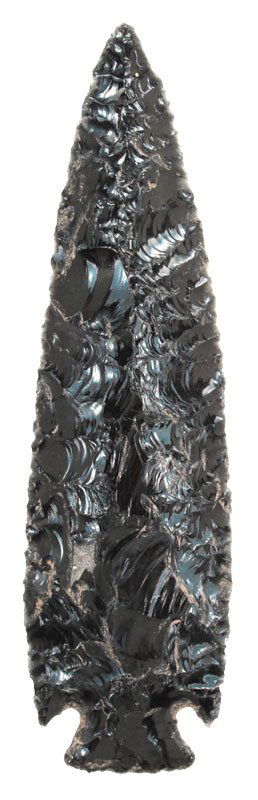 6 3/4" Obsidian Spear Point. Early Tourist trade: 6 3/4" Obsidian Spear Point. Early Tourist trade (early 1900's)