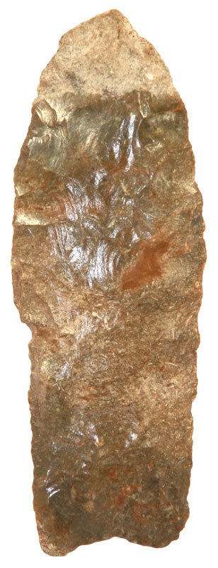 3 15/16" Clovis Knife. Kay Co, OK. Reed Springs.: 3 15/16" Clovis Knife. Kay Co, OK. Reed Springs. Rogers COA