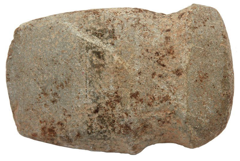 4 15/16" Full Groove Axe. Henry Co, IN. Polished: 4 15/16" Full Groove Axe. Henry Co, IN. Polished green hardstone