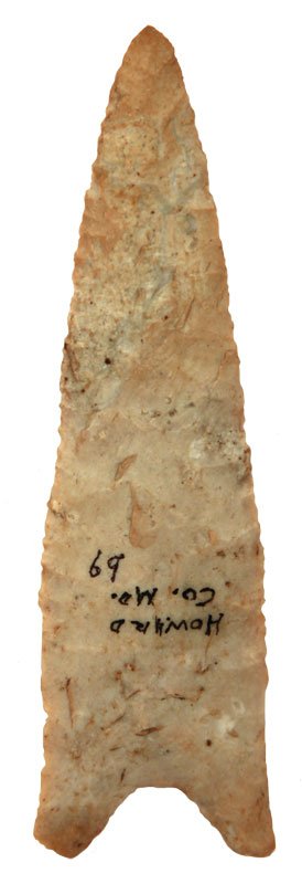 4 3/8" Dalton. Howard Co, MO. Ex-Leo Paul Davis,: 4 3/8" Dalton. Howard Co, MO. Ex-Leo Paul Davis, Buel. Pictured in WW#3 (p) and WW#7 (p). Davis G9 COA