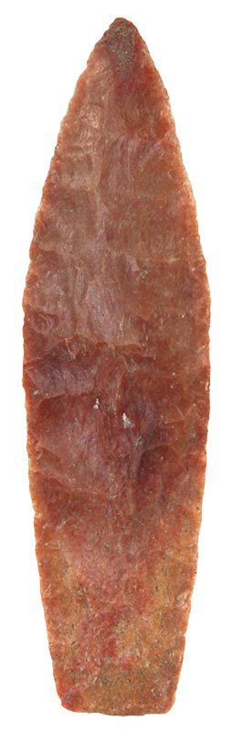 5 3/16" Paleo Lance. Wayne Co, KY. Carter Cave.: 5 3/16" Paleo Lance. Wayne Co, KY. Carter Cave. Bennett COA