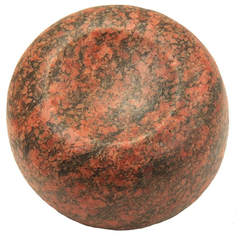 3 1/8" Jersey Bluff Discoidal. Pike Co, IL. Very fine: 3 1/8" Jersey Bluff Discoidal. Pike Co, IL. Very fine red and black Granite example. Putty and Jackson COAs