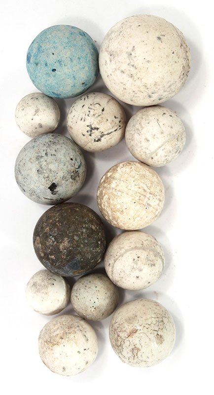 13 Stone Game Balls. Delaware Co, IN. 3/4"- 1 1/2": 13 Stone Game Balls. Delaware Co, IN. 3/4"- 1 1/2"