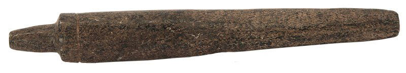 6 5/8" Tube Pipe. Northern California. Polished: 6 5/8" Tube Pipe. Northern California. Polished Steatite. Ex-Roy Hathcock. Found by Ray Veach in 1930. Putty G10 COA