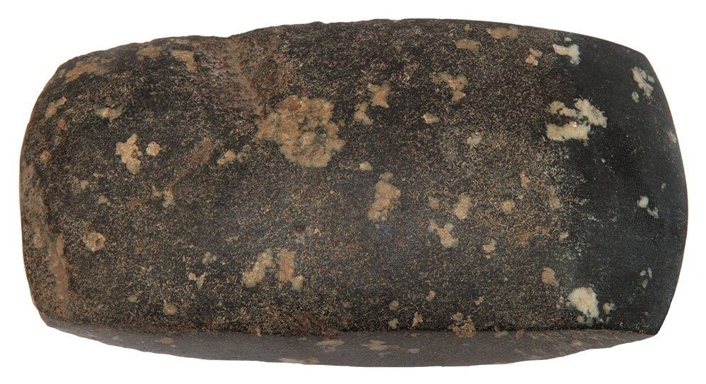 5 3/4" Porphyry Celt.  LaSalle Co, IL.  Modern grinding (1 of 2)