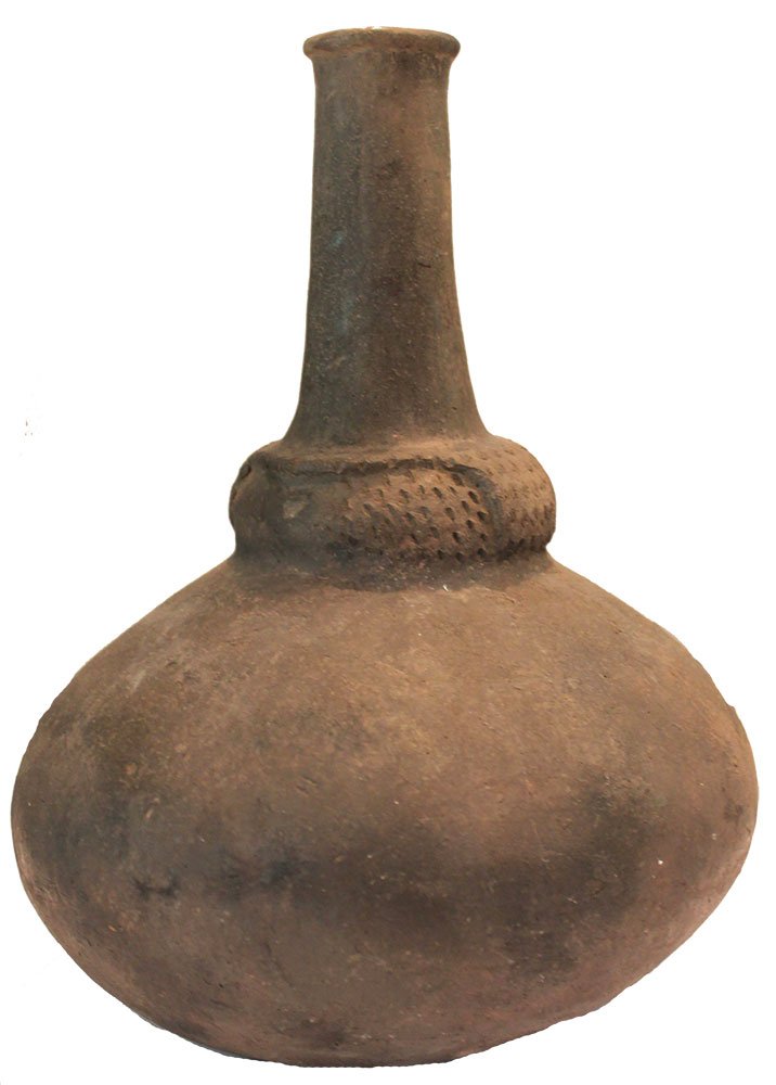 11 7/8" H. Compound Waterbottle.  Lee Co, AR (Soudan). (1 of 2)