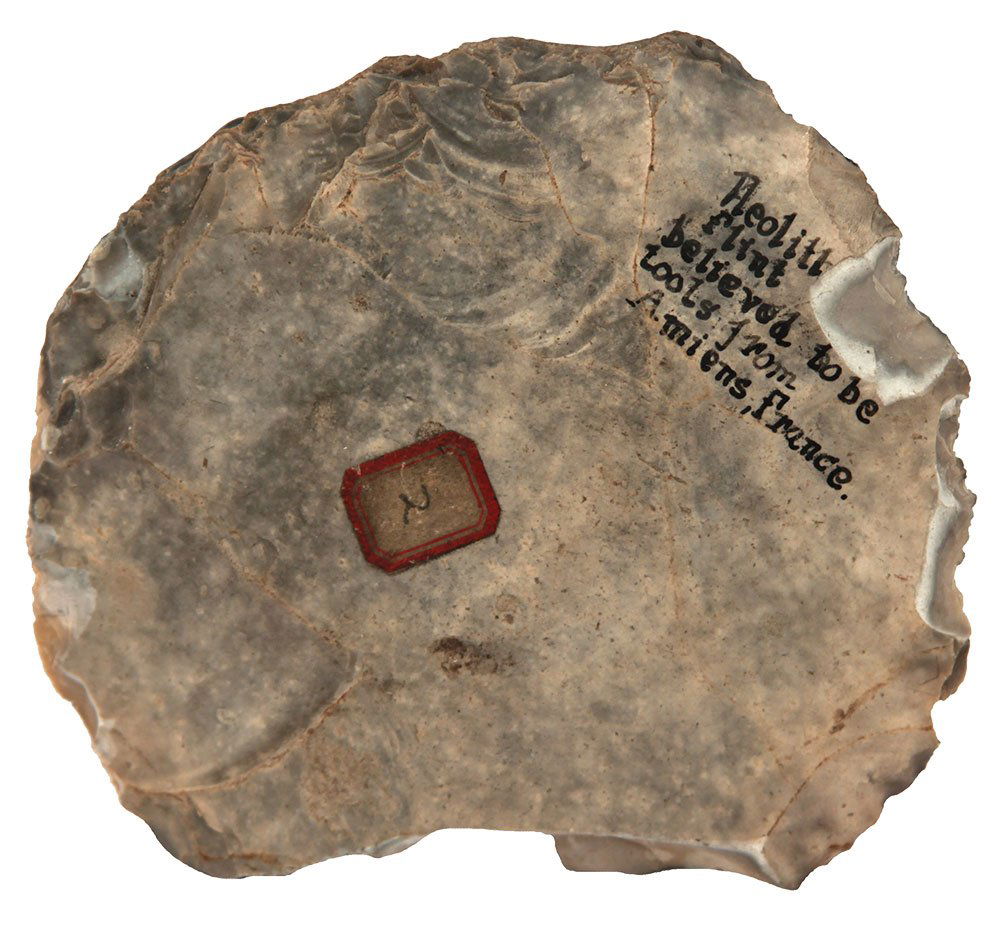 3 Paleolithic Flint Tools.  Amiens, France.  Rare 4 (1 of 6)