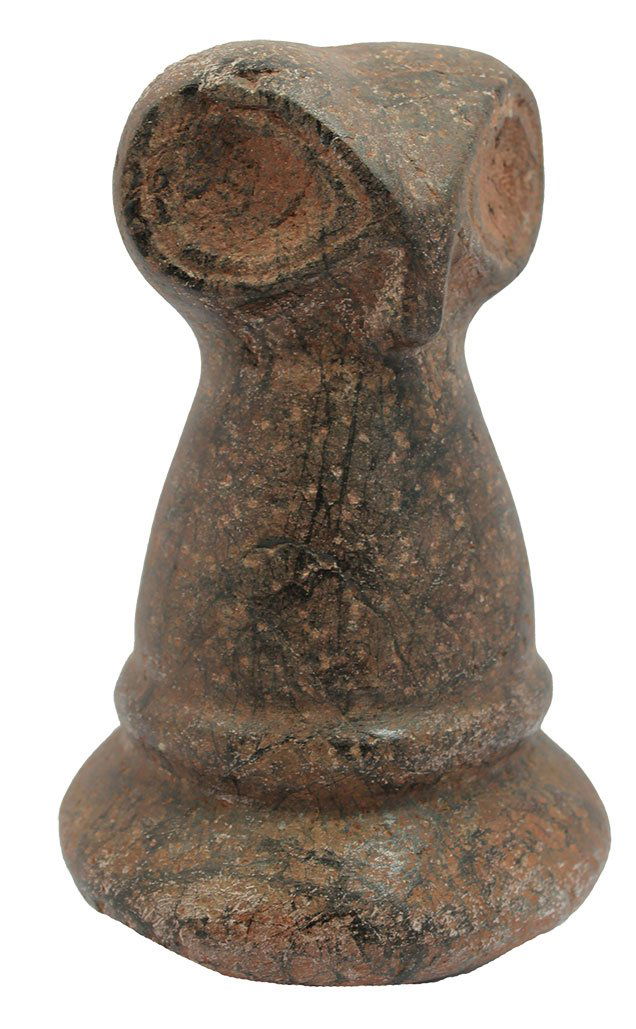 7 1/4" Owl Effigy Pestle.  Taino.  Hispanolia. (1 of 4)