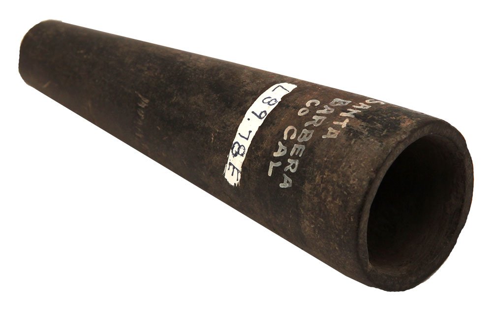 5" Chumash Tube Pipe. Santa Barbara Co, CA. Pictured: 5" Chumash Tube Pipe. Santa Barbara Co, CA. Ex-Don Lewis. Very well made Steatite example. Well pictured in Prehistoric American, 2008 #4 (special California issue)