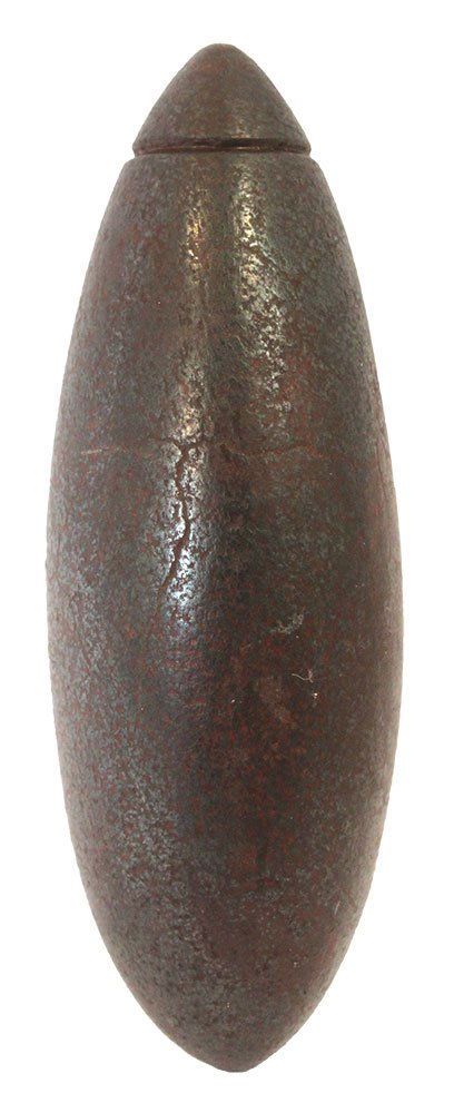 2 1/2" Hematite Grooved Plummet.  St. Clair Co, IL. (1 of 3)