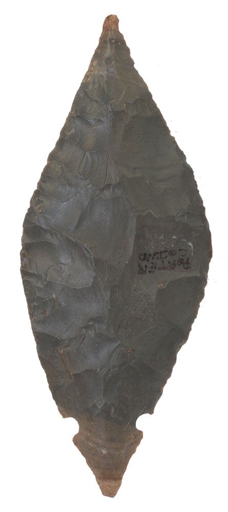 5 9/16" Fulton Turkeytail.  Porter Co, IN.  Ex- DeCamp. (1 of 3)