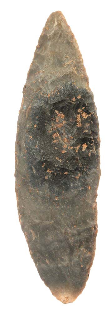 4 1/2" Adena Leaf Blade.  Knox Co, IN.  Hornstone with (1 of 2)