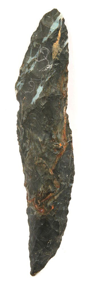 3 5/8" Curved Knife.  OH.  Black Upper Mercer with (1 of 2)