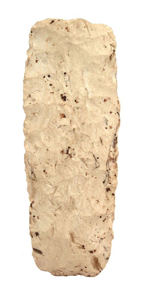3 1/4" Paleo Square Knife.  Illinois.  White, (1 of 2)