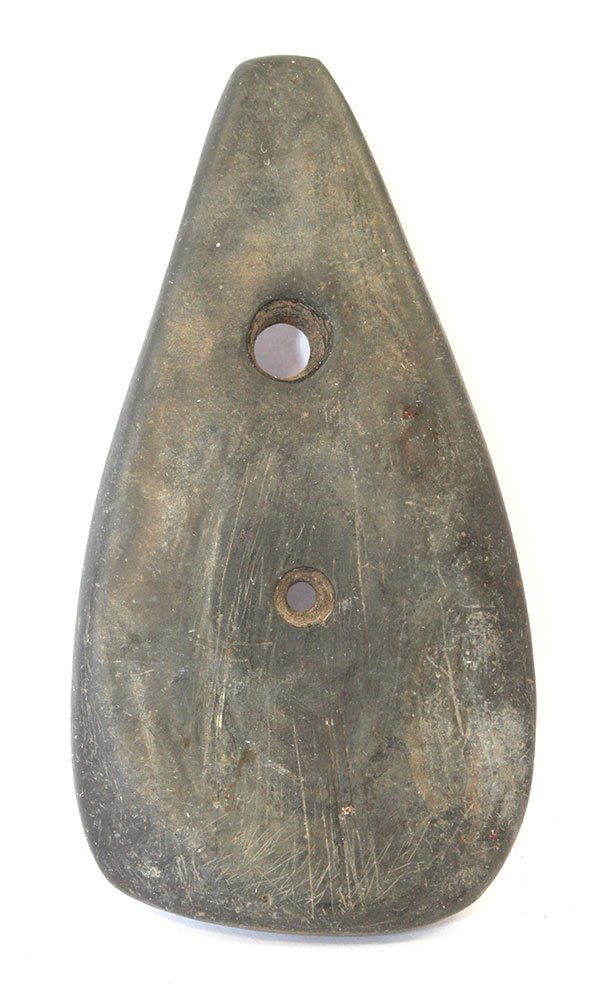 4" (Effigy) Gorget.  Slate.  OH.  Very fine condition. (1 of 2)