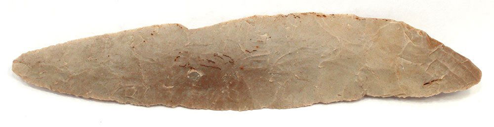 7" Crescent Knife.  Texas.  Large example.  Patinated (1 of 2)