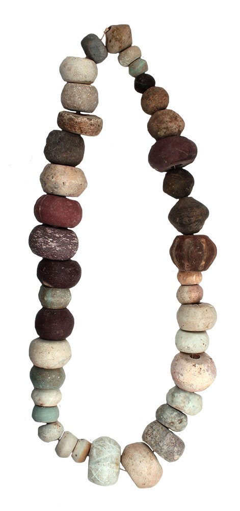 31"  Stone Bead Necklace.  Pre-Columbian.  MX.  Various (1 of 1)