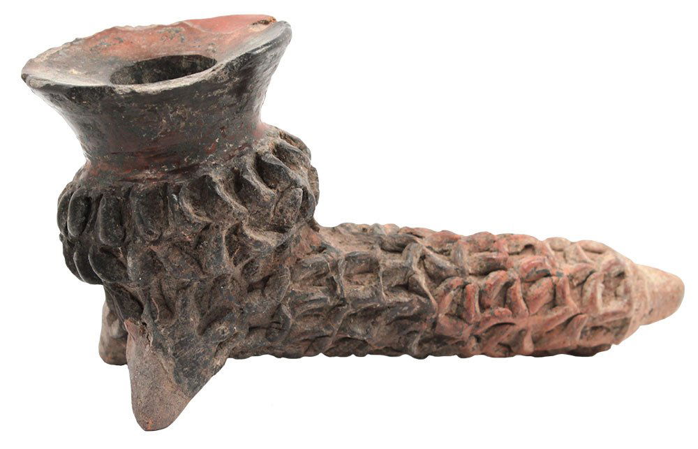 5 3/4" Tripod Ceramic Pipe.  Colima.  MX. (1 of 2)