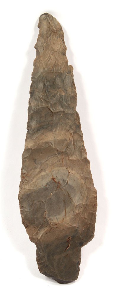 6 5/8" Beavertail Adena.  Hornstone,  IN.  From the old (1 of 2)