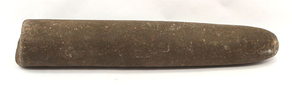 12 3/4" Roller Pestle with broken end.  Lafayette, IN. (1 of 2)