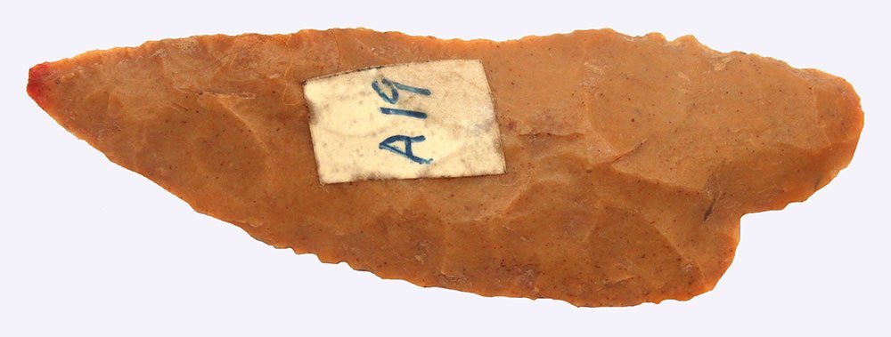 2 7/8" Curved Stem Knife.  AR.  Glossy, Jasper looking (1 of 2)