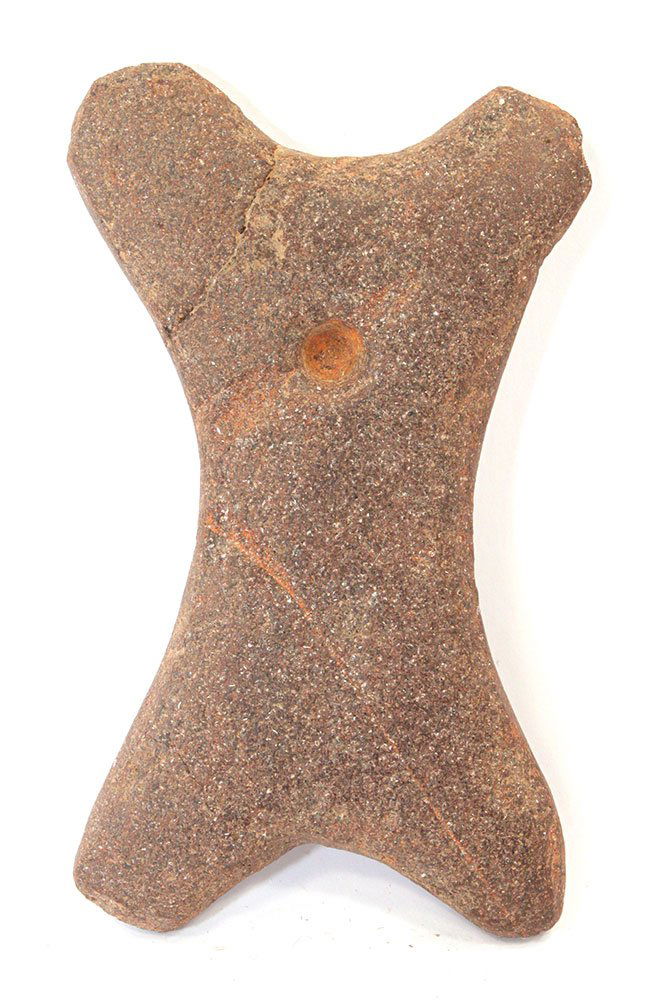 3 3/4" Quadraconcave Gorget.  Drilling started. (1 of 2)