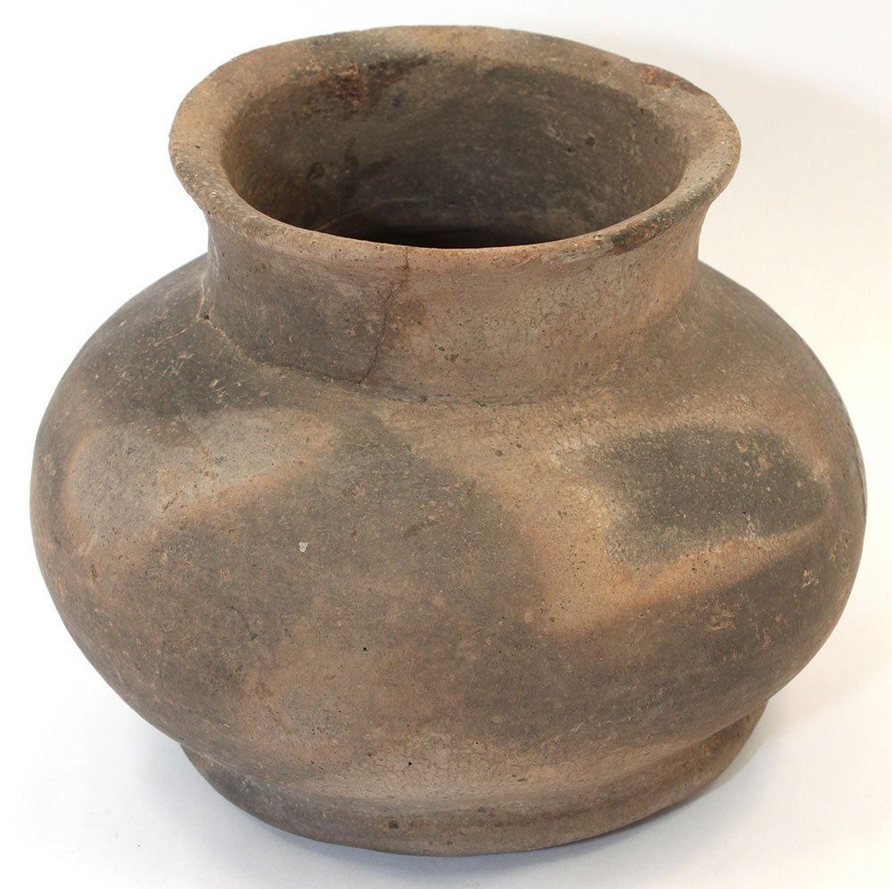 4 1/4" H. Mississippian Pedestal Jar.  Pemiscot County, (1 of 2)