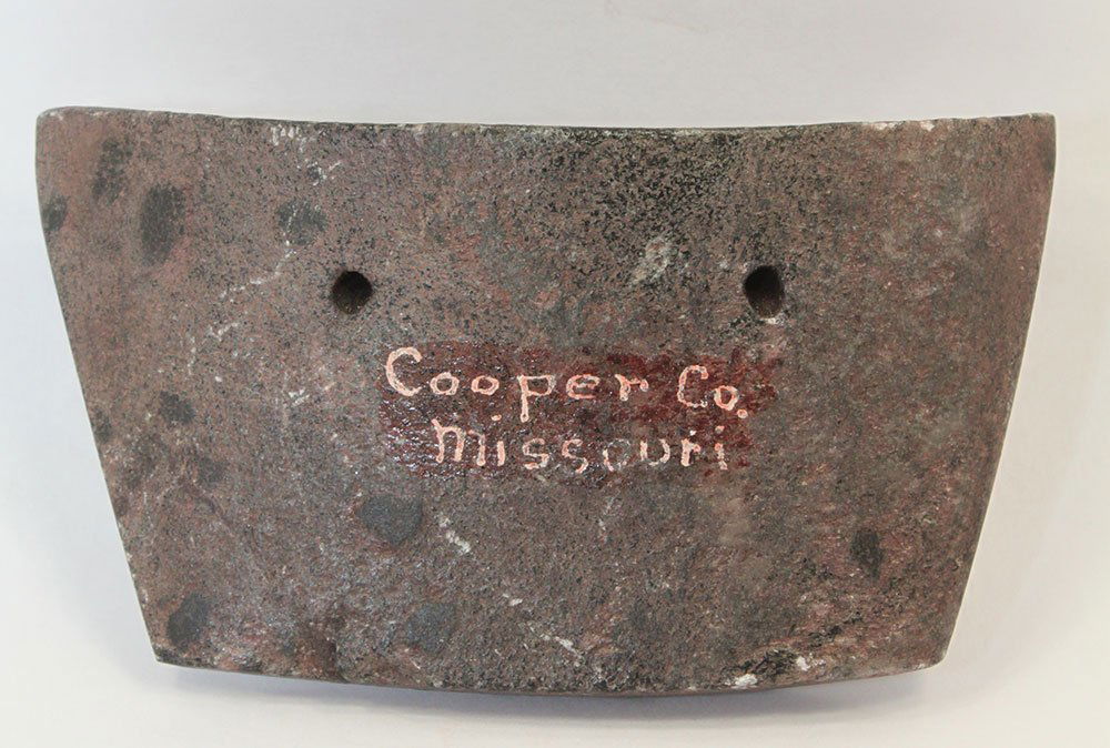 3 3/4" Semi-Keeled Hematite Boatstone.  Cooper County, (1 of 3)