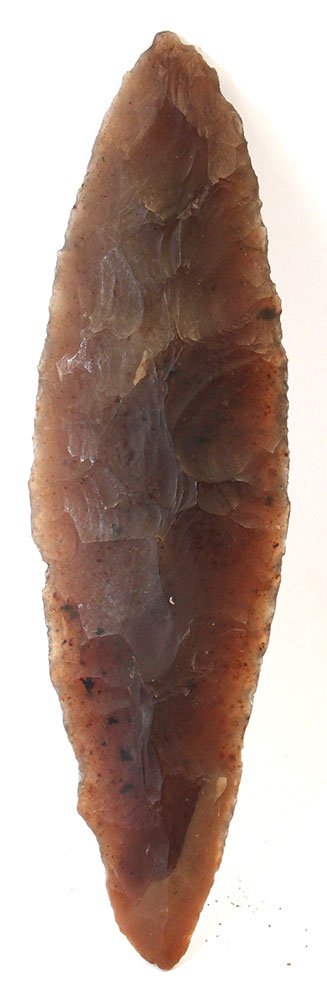 3 1/2" Leaf Blade.  MO.  Knife River Flint. (1 of 2)