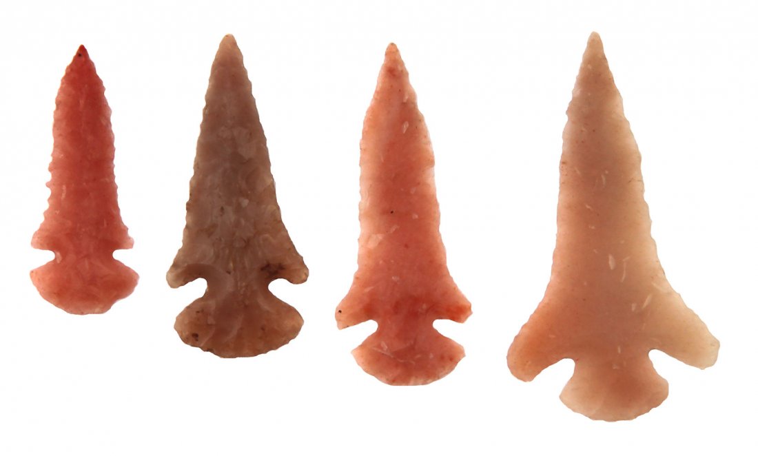 4 Agee Points (5/8"-1 3/16").  Pike Co, AR (Kidd). (1 of 1)