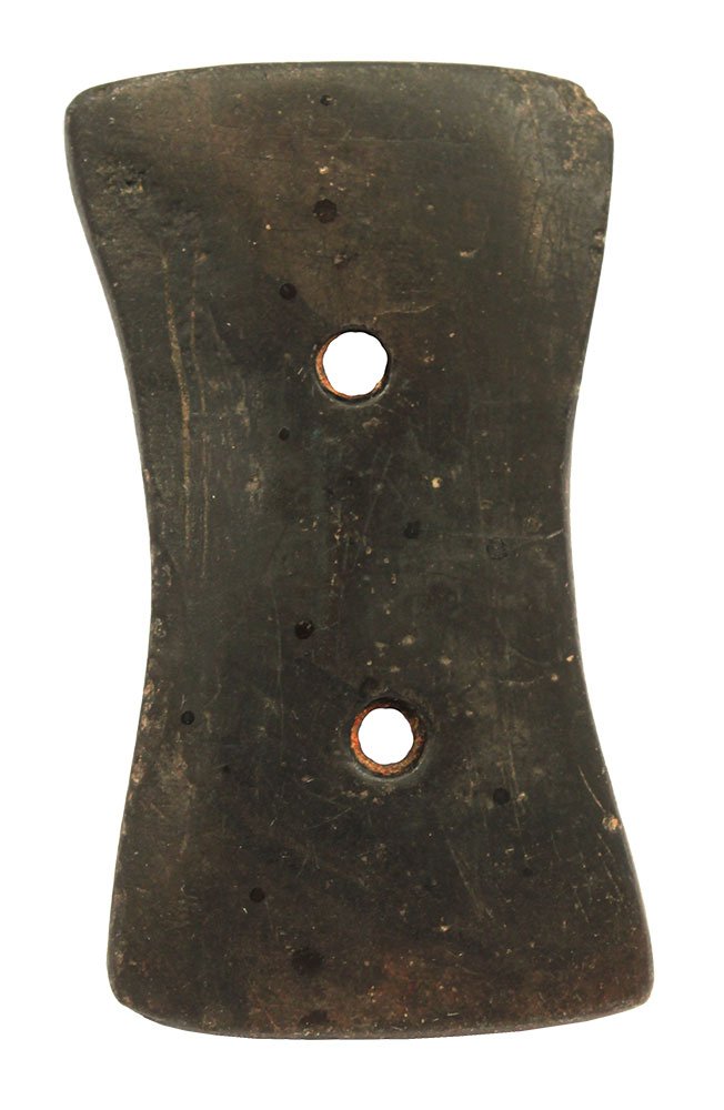 2 7/8" Bi-Concave Gorget.  OH.  Canel Coal.  Very nice. (1 of 2)