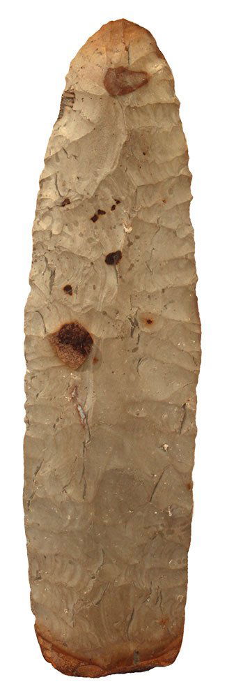 6 1/2" Late Paleo Blade.  Lee Co, IA.  Pronounced (1 of 3)