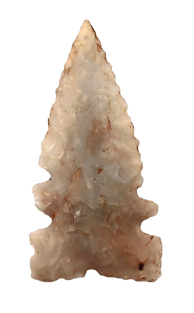 1 1/8" Cahokia Point.  Cedar Co, MO.  Doublenotched. (1 of 3)