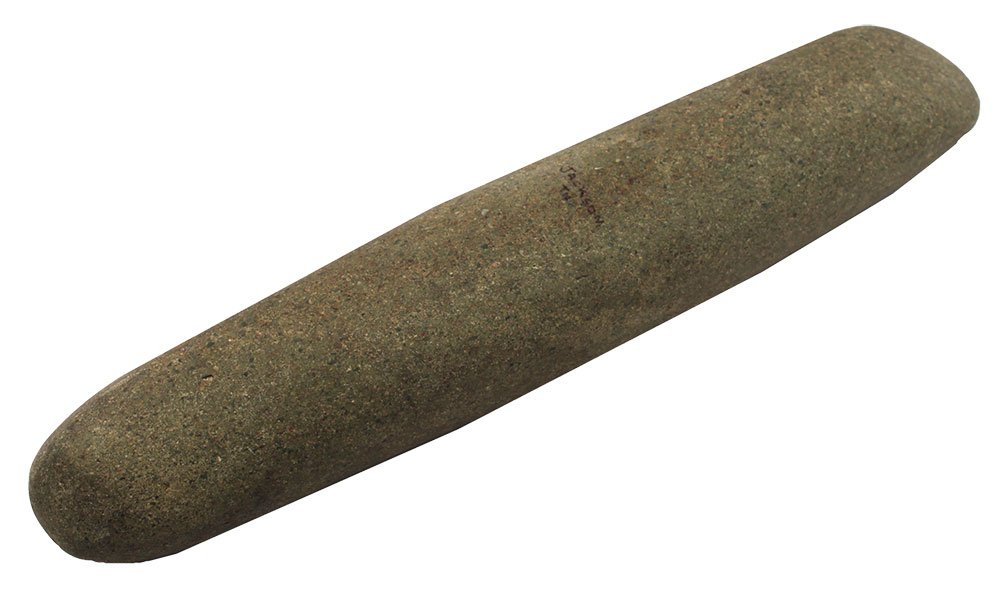 13" Long Pole Celt.  Jackson Co, TN.  Green hardstone, (1 of 2)