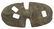 6 3/16" Double Notched Winged Bannerstone. Pictured. - 2