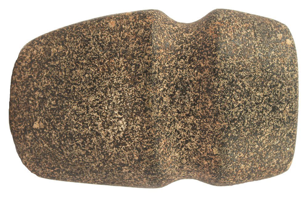 5 3/4" 3/4 Groove Axe.  IL.  Porphyritic Granite. (1 of 2)