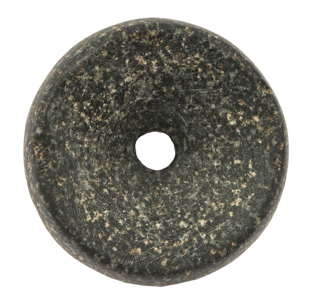 2"Perforated Hardstone Discoidal.  Cahokia Style. (1 of 3)