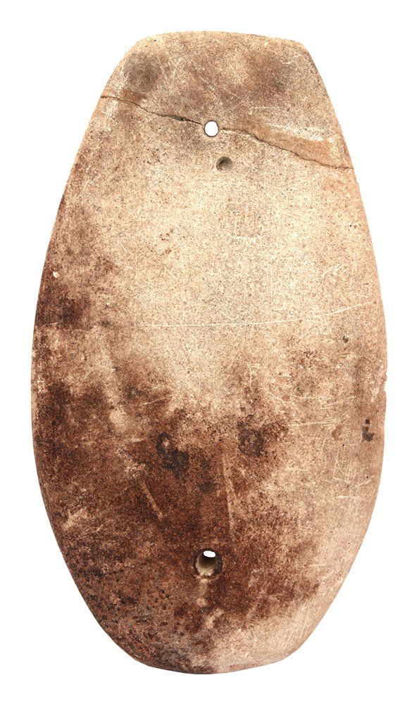 4 3/4" Glacial Kame Gorget.  Southern IN.  Rare (1 of 2)