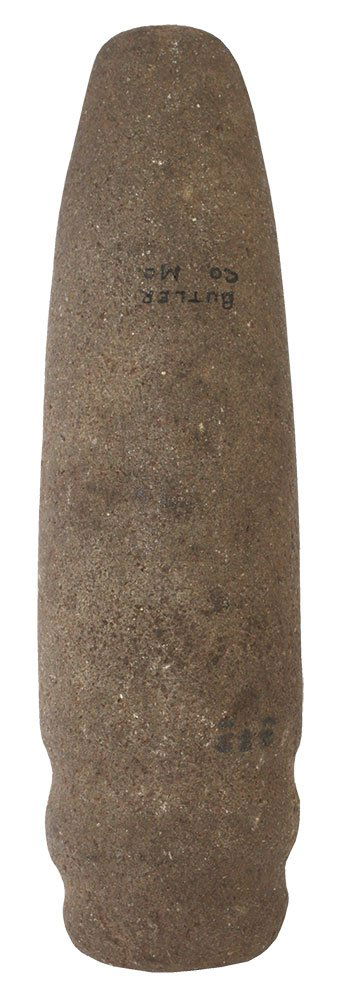 8 5/8" Pestle.  Butler Co, MO.  Nicely made with double (1 of 2)