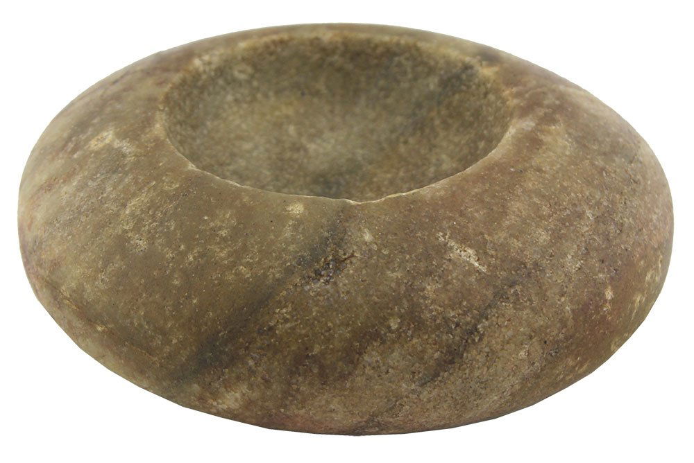 5 1/4" Double Dimple Discoidal.  Quartz.  Garrard Co, (1 of 2)