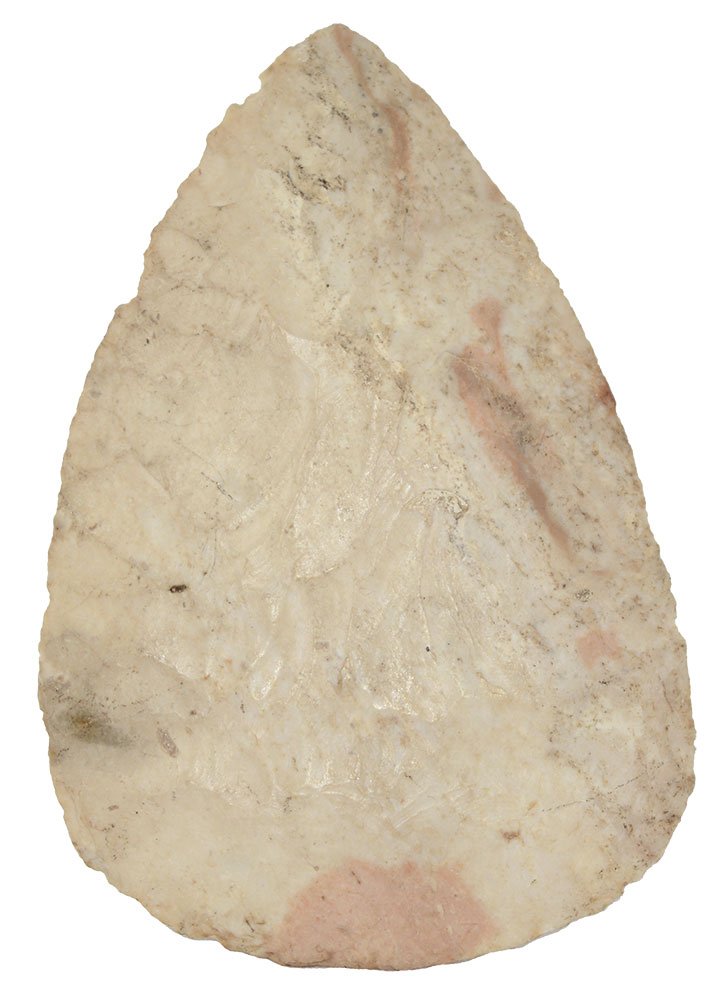 3 9/16" North Blade.  Thin, white glossy chert.  IL (1 of 3)