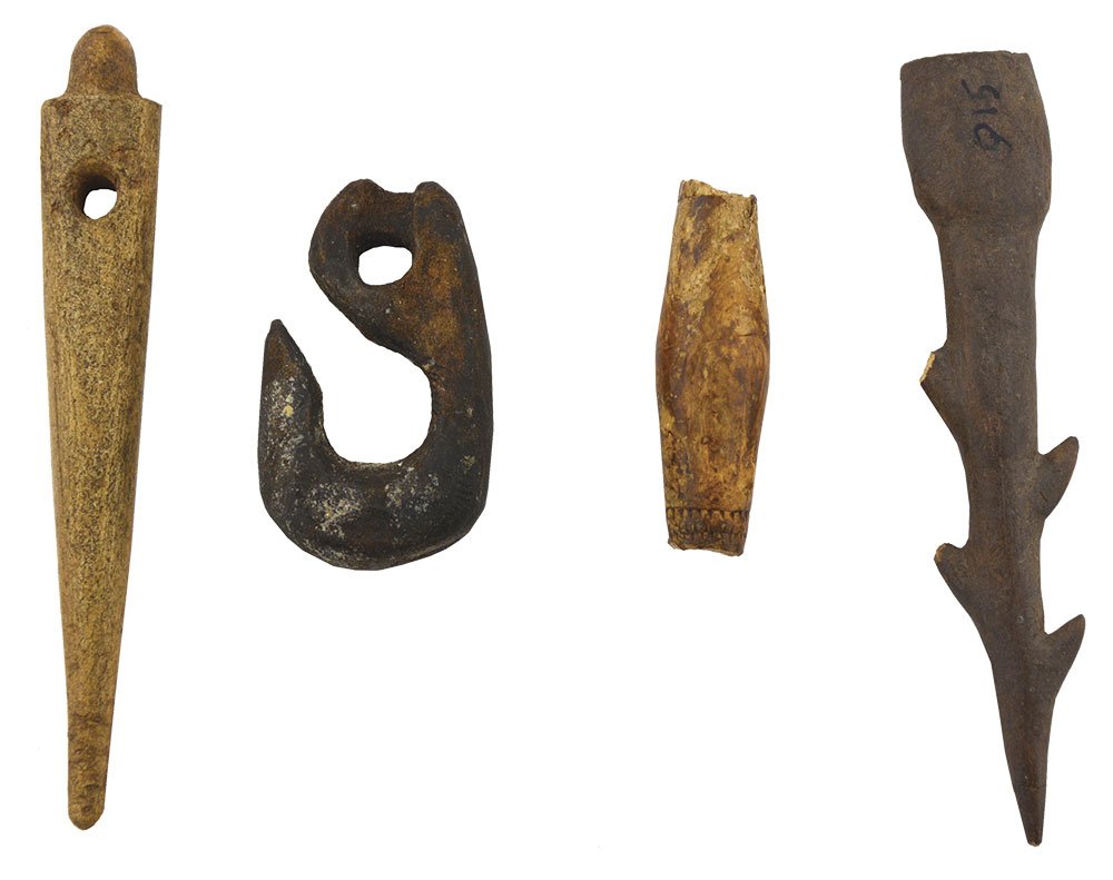 4 Alaskan Eskimo Artifacts.  1 3/4"-3 7/8".  Includes (1 of 1)