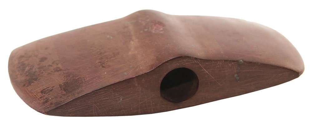 4 1/2"  Claystone Double Bitted Axe Bannerstone. (1 of 3)