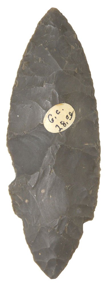 3 Indiana Hornstone Adenas.  3 7/8"-4 1/2".  Ex-Lewis (1 of 3)